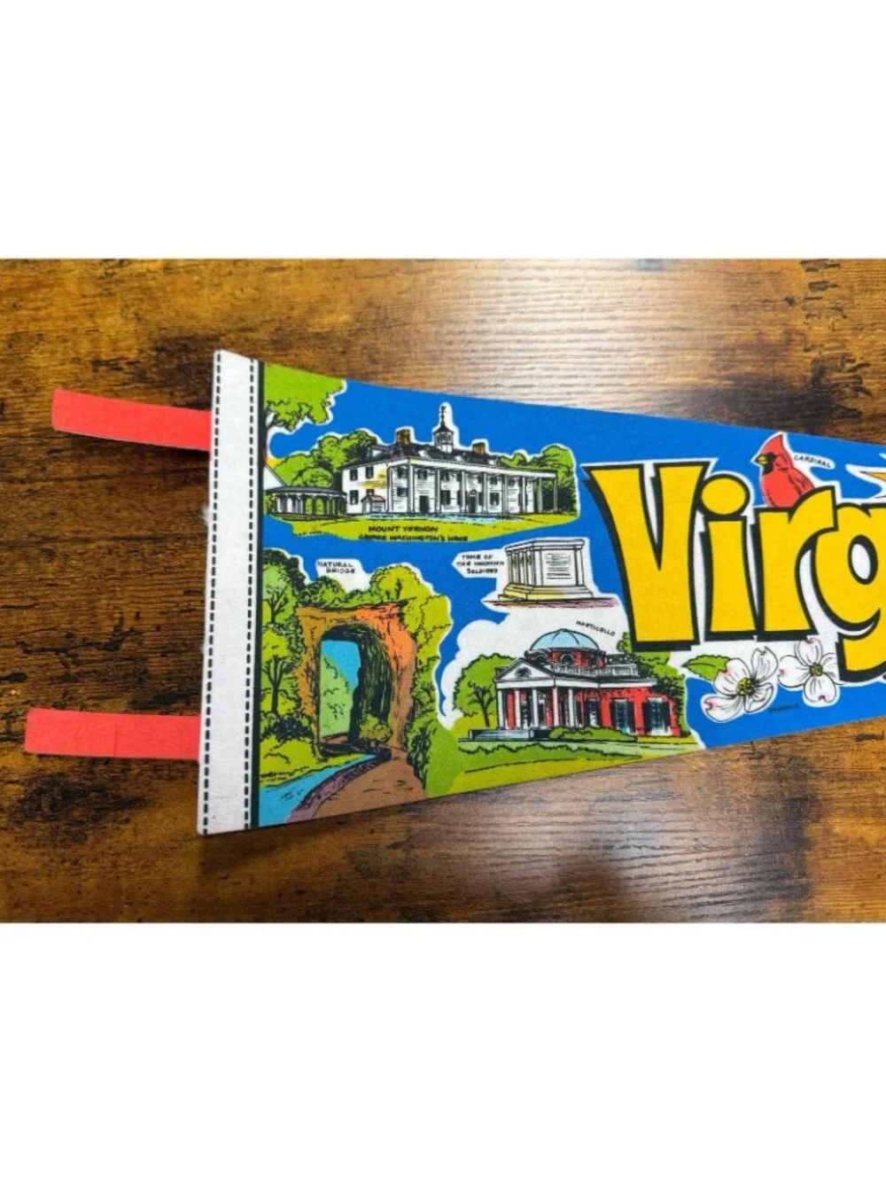 Vintage Virginia state pennant